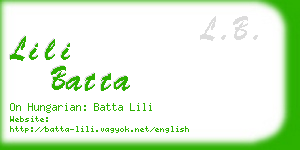 lili batta business card